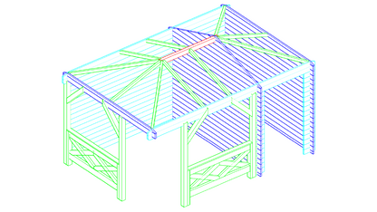 Paviljoen Interflex P4355 – Luxe buitenverblijf met overkapping en berging
